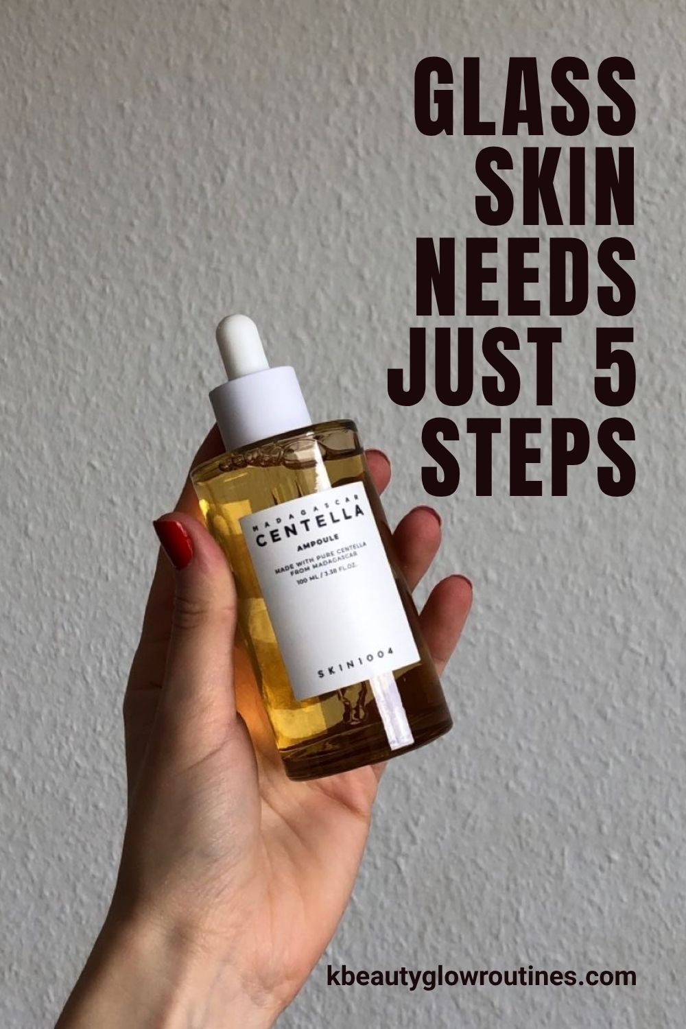 Korean glass skin routine Pinterest board